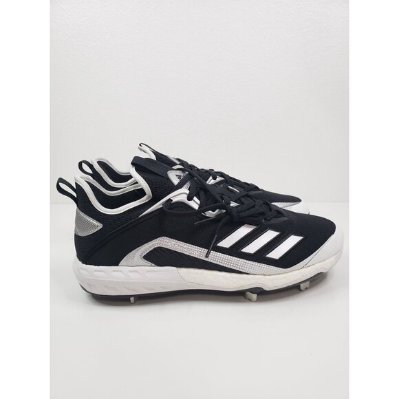 ADIDAS ICON 6 BOUNCE Baseball Cleats Ironskin in Black/White‎ - Size US 13 main image 5
